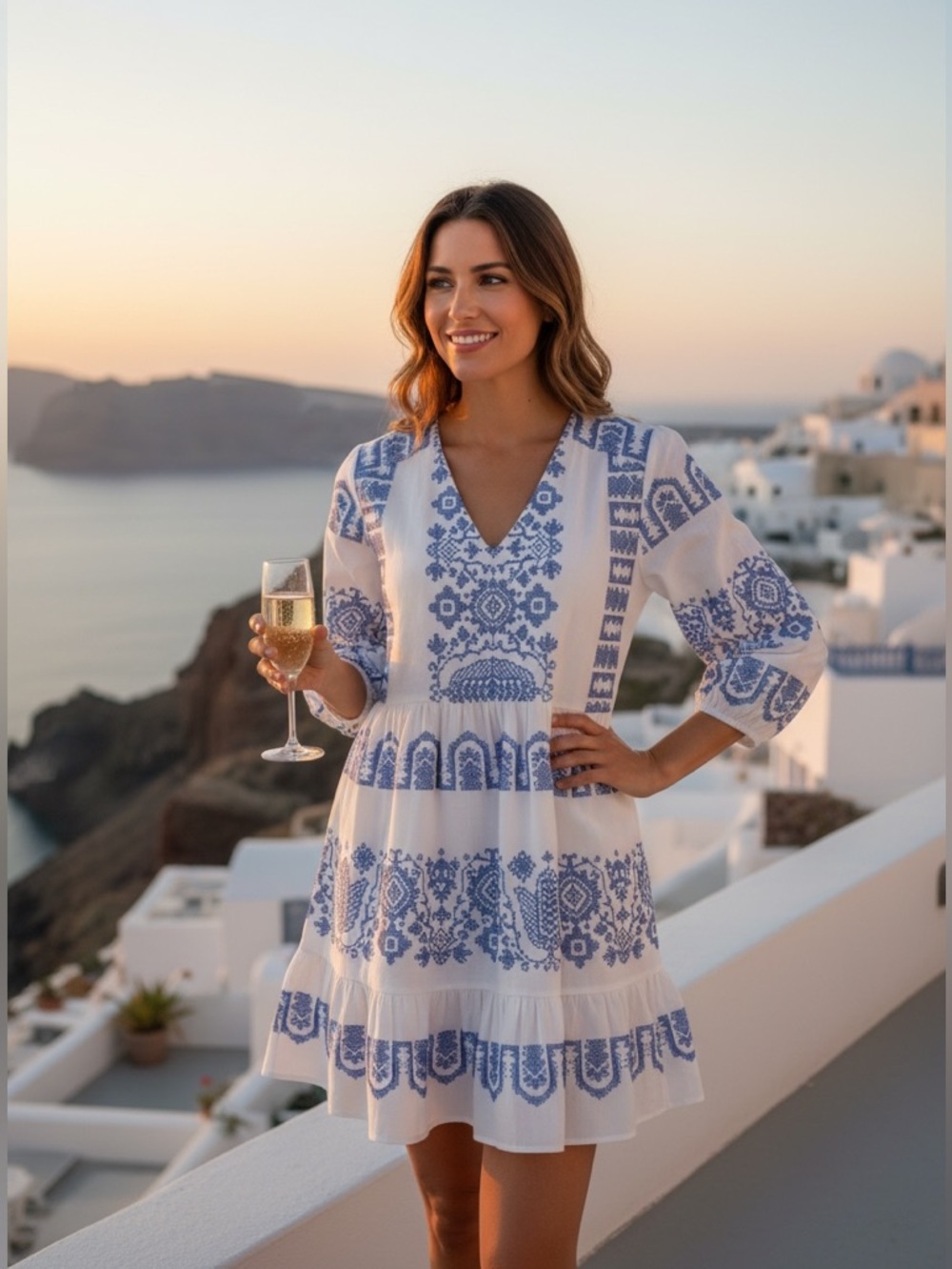 MILLY Debbie Cross Stitch Embroidered Shift Dress